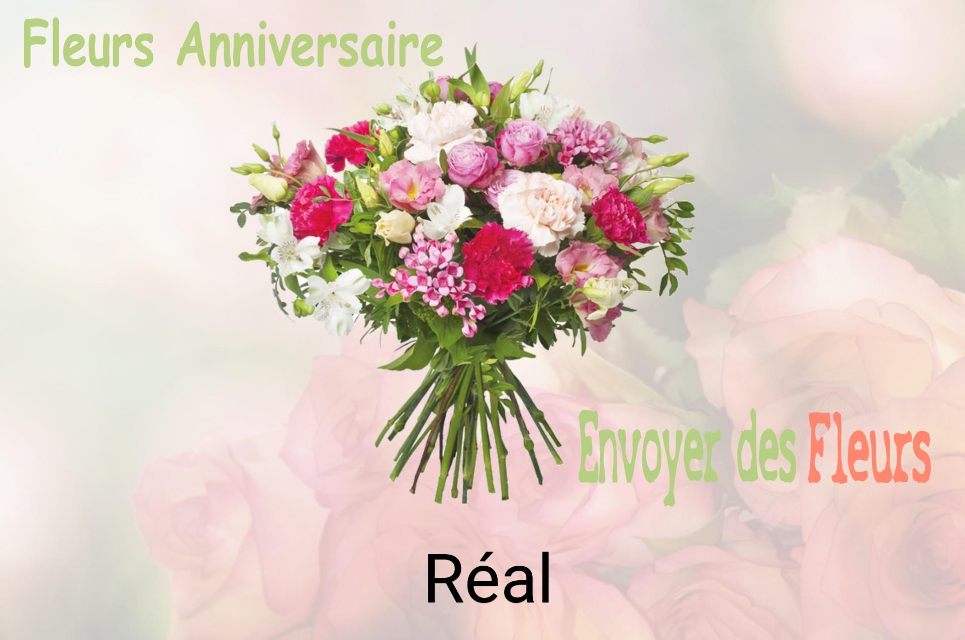 Bouquet de fleurs d’anniversaire livré à Réal