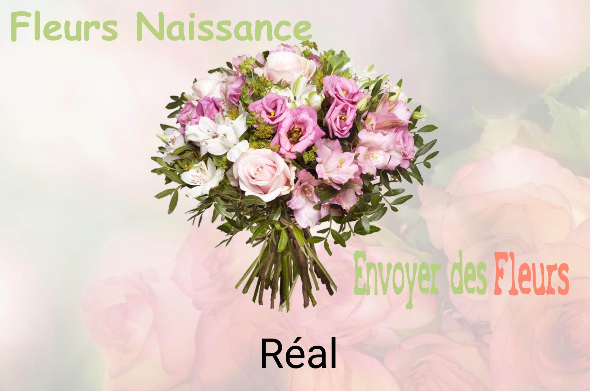 Bouquet de fleurs de naissance livré à Réal